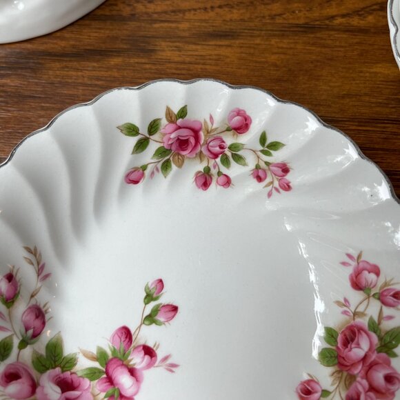 Johnson Brothers Regency Pink Roses 8 Ironstone Fruit / Dessert Bowls 5" England - Picture 8 of 13